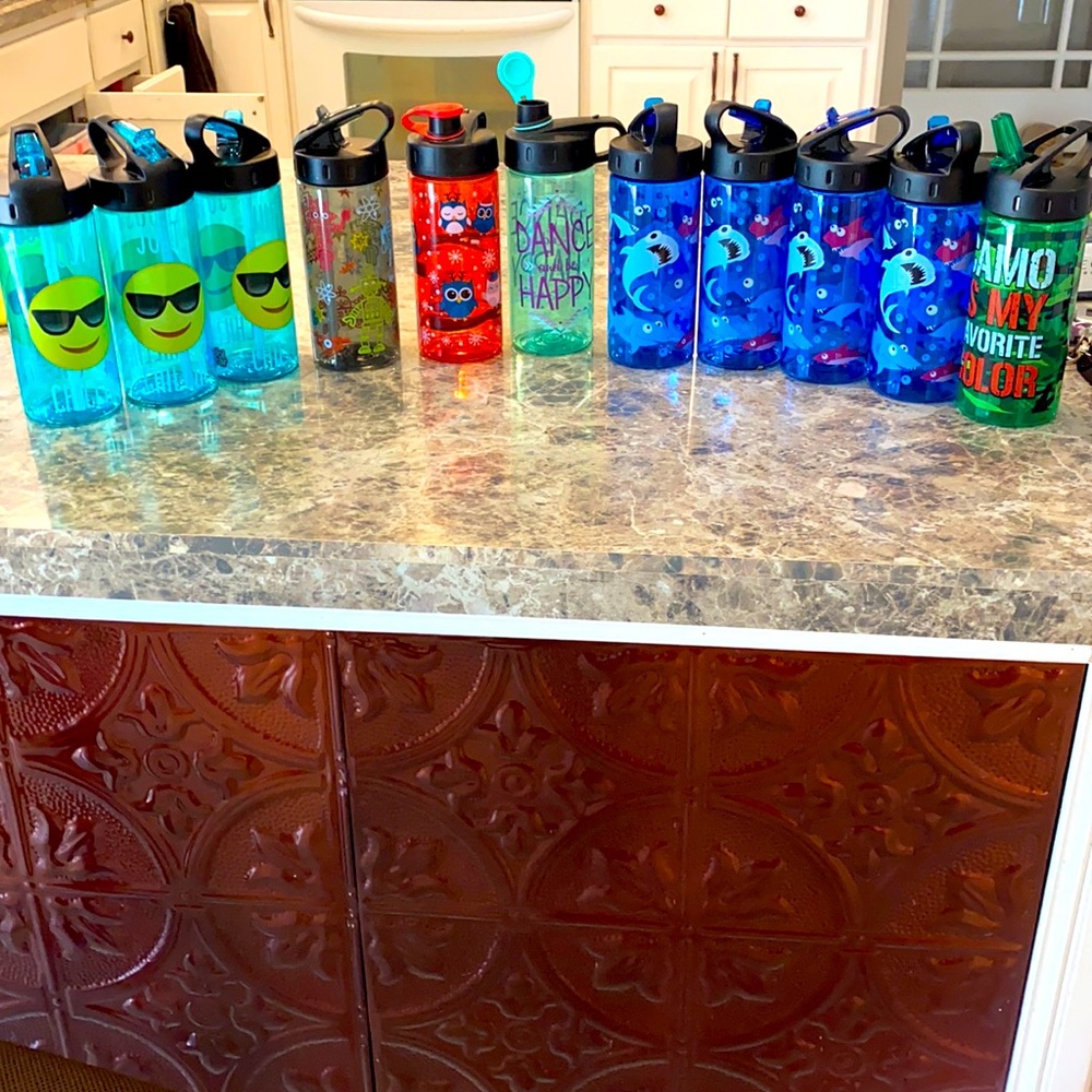 Cool water bottles!! (BPA free!!) 11 bottles